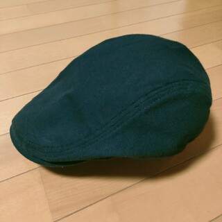 ハンチング/ベレー帽（黒色）☆中古品☆(ハンチング/ベレー帽)