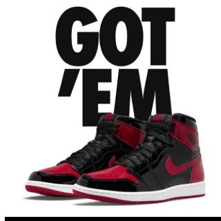 ナイキ(NIKE)のAIR JORDAN 1 PATENT BRED(スニーカー)