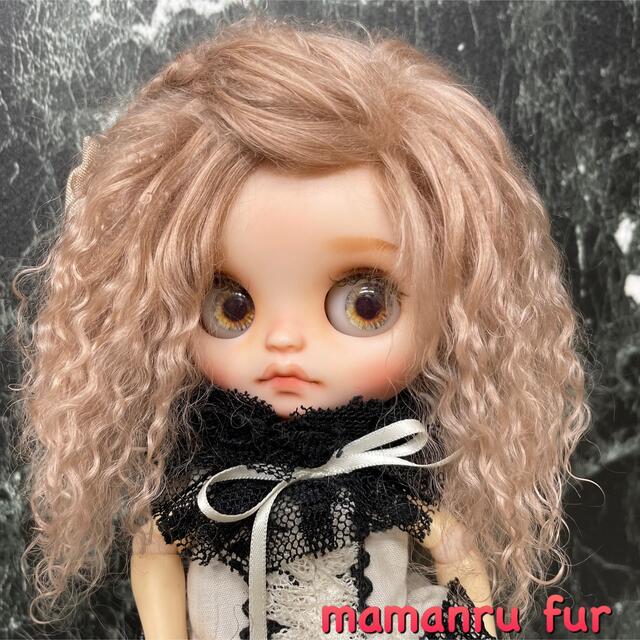 blythe _wm-504サーモンベージュ⭐️チベットラムウィッグ