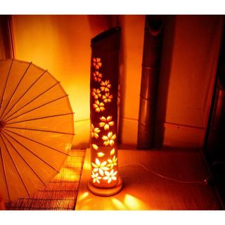 竹灯り・竹あかり・竹灯籠 ◇両面彫り~~ 癒しの灯り☆咲き乱れ 竹灯り・竹あかり・竹灯籠 ◇両面彫り~~ 癒しの灯り☆咲き乱れ