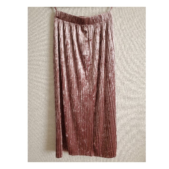 GU(ジーユー)の【ゆう様専用】GU♡ベロアプリーツスカート レディースのスカート(ロングスカート)の商品写真
