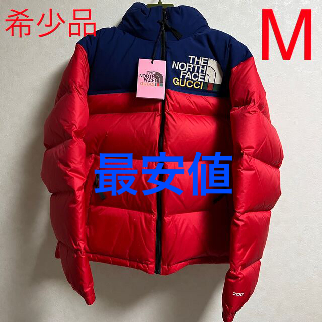 Gucci - GUCCI North Face コラボ ダウン ヌプシ M 赤 激レアの通販 by 