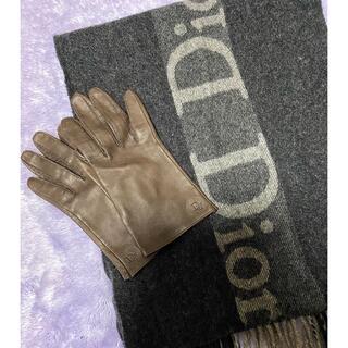 クリスチャンディオール(Christian Dior)の最終値下げ❗ディオール マフラー 手袋 セット グッチ ルイヴィトン フェンディ(マフラー/ショール)