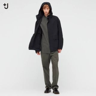 ユニクロ(UNIQLO)のUNIQLO ＋J ワイドフィットテーパードイージーパンツ　MEN  XSサイズ(ワークパンツ/カーゴパンツ)