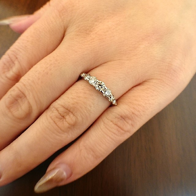 カシケイ✨ブラウンダイヤモンド 0.55ct ネイキッド リング K18 11号 カシケイ✨ブラウンダイヤモンド 0.55ct ネイキッド リング K18 11号