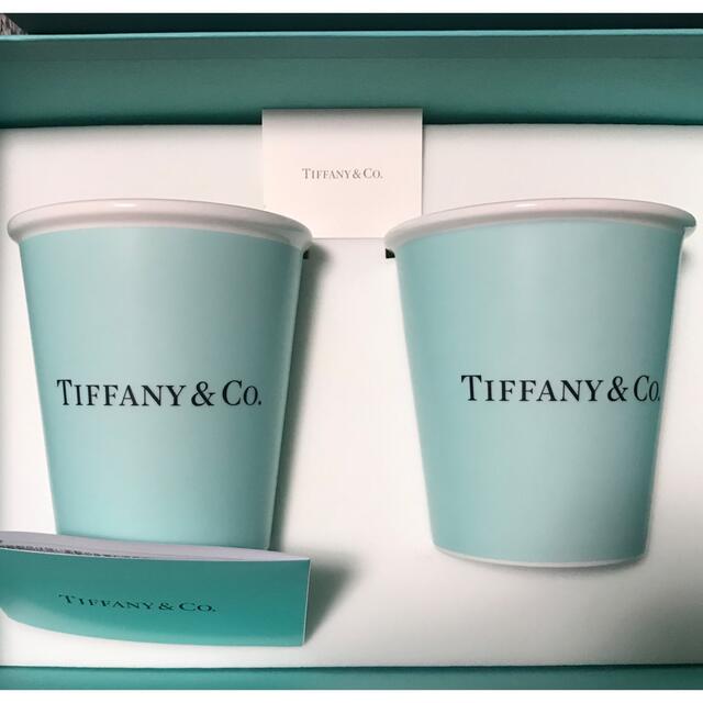 Tiffany & Co.(ティファニー)の最終値下げ！！ティファニー　ボーンチャイナ紙コップ陶器 インテリア/住まい/日用品のキッチン/食器(グラス/カップ)の商品写真