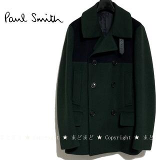 ポールスミス(Paul Smith)のポールスミス ツートンカラー ウール Pコート S Paul Smith メンズ(ピーコート)