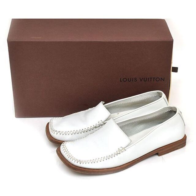 LOUIS VUITTON(ルイヴィトン)のルイヴィトン ロゴヒール ステッチ ローファー 35(約22cm)8900→ レディースの靴/シューズ(ローファー/革靴)の商品写真
