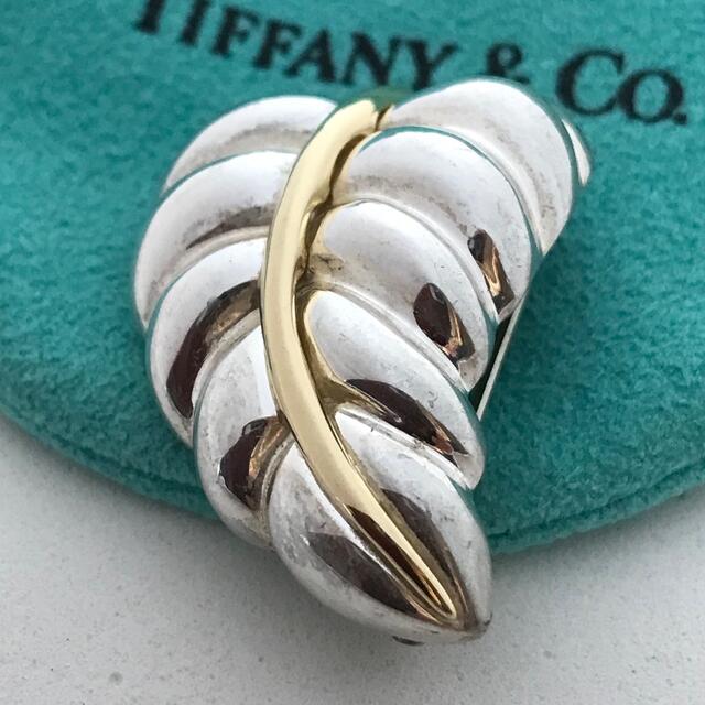 Tiffany リーフブローチ希少美品