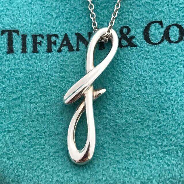 Tiffany ミディアムイニシャルf ネックレスレディース