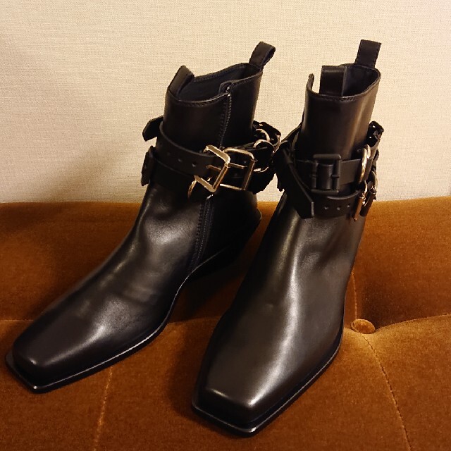 【新品未使用】Ann demeulemeester ベルテッドブーツ