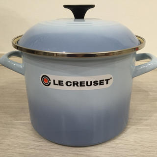ルクルーゼ(LE CREUSET)の新品未使用 LE CREUSET ルクルーゼ ストックポット コースタルブルー(調理道具/製菓道具)