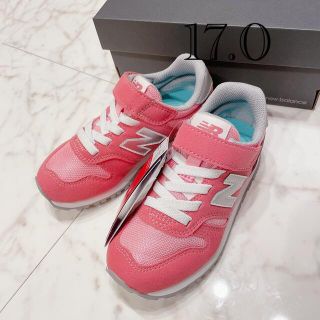 ニューバランス(New Balance)の17.0 新品 ニューバランス スニーカー 373 ピンク キッズ ジュニア(スニーカー)