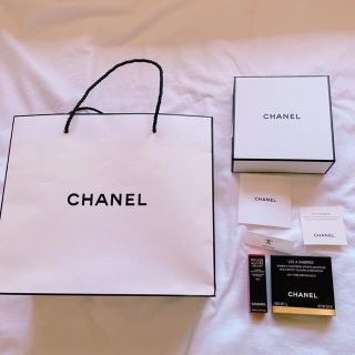 シャネル(CHANEL)のCHANEL アイシャドウ&リップクリームセット　 ギフトBOX,ショップ袋(アイシャドウ)