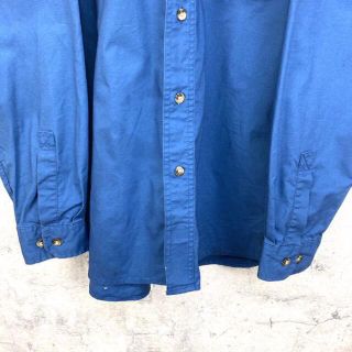 CARHARTT シャツ ビッグシルエット 90s オーバーサイズ 青 bl