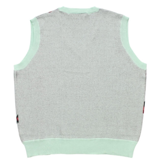 Jieda(ジエダ)のTTT MSW 20AW flower knit vest MINT 極美品 メンズのトップス(ベスト)の商品写真