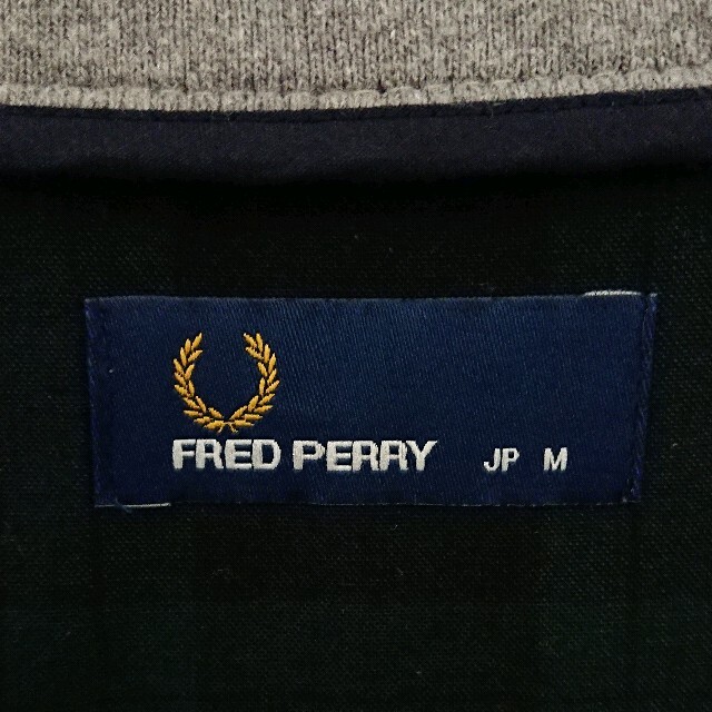 FRED PERRY(フレッドペリー)のFRED PERRY ジップ ワンポイント 刺繍 ロゴ ハリントン ジャケット メンズのジャケット/アウター(ブルゾン)の商品写真