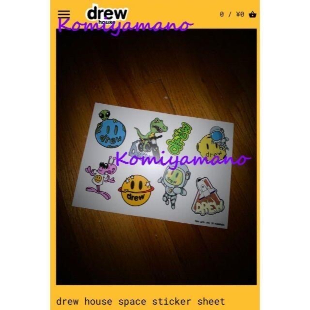 Drew Sticker Sheet 5 宇宙 ドリューハウス ステッカー