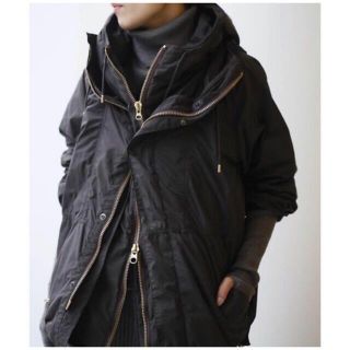 アパルトモンドゥーズィエムクラス(L'Appartement DEUXIEME CLASSE)のアパルトモン レミレリーフ Zip up 2way Blouson ブラック(ブルゾン)