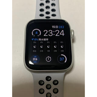 アップルウォッチ(Apple Watch)のアップルウォッチ5 44mm シルバー　アルミニウム　NIKE(腕時計(デジタル))