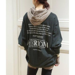 アパルトモンドゥーズィエムクラス(L'Appartement DEUXIEME CLASSE)の【セット】アメリカーナBACK PRINTロングTシャツ&HOODED Tシャツ(Tシャツ(長袖/七分))