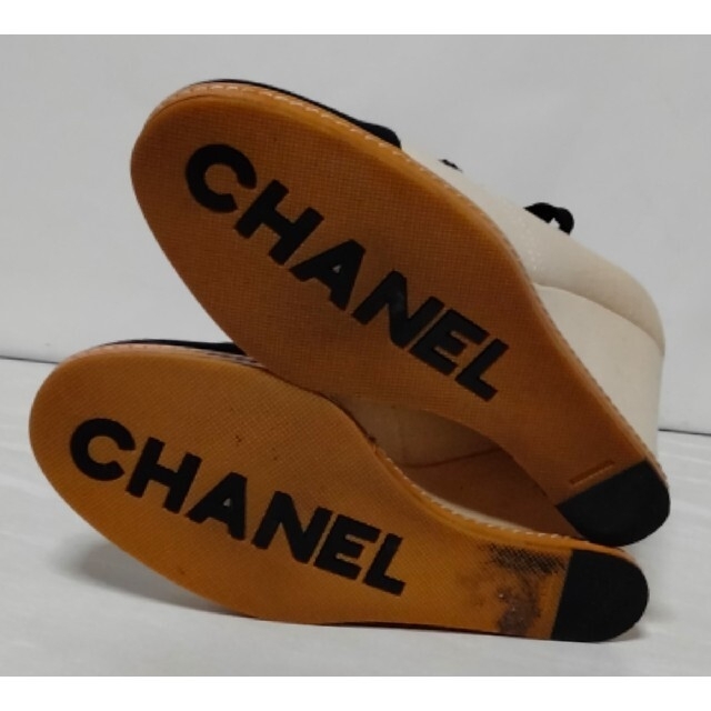 します CHANEL - シャネル CHANEL ウェッジソール シューズ 日本未入荷 特選/公式 シャネル CHANEL スニーカー ウェッジソール ヒール スニーカー
