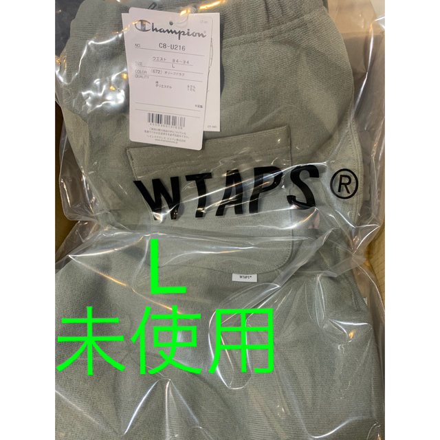 W)taps(ダブルタップス)のwtaps champion コラボ　スウェットパンツ　olive drab メンズのパンツ(ワークパンツ/カーゴパンツ)の商品写真