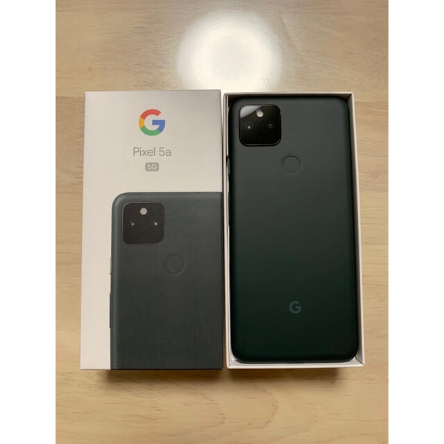 未使用 Google Pixel 5a 5G SIMフリー ブラック黒