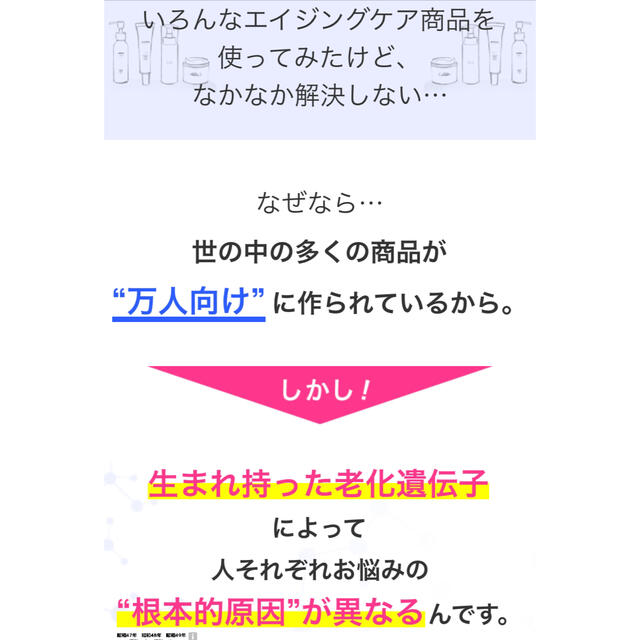 新品　遺伝子検査キット　エイジングケア コスメ/美容のキット/セット(サンプル/トライアルキット)の商品写真