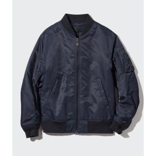 ユニクロ(UNIQLO)のユニクロ 21AW MA-1 ブルゾン ブラック XL(ブルゾン)