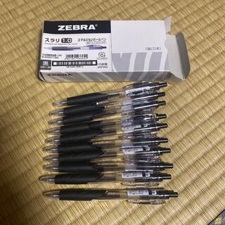 ゼブラ(ZEBRA)のZEBRA ゼブラ スラリ 1.0 黒 エマルジョンボールペン 10本セット①(ペン/マーカー)