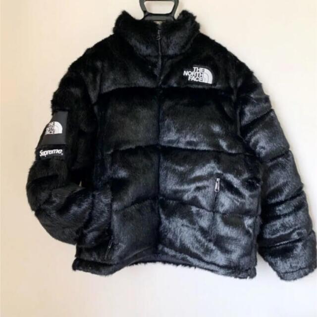 Supreme North Face Faux Fur Nuptse black