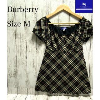 バーバリーブルーレーベル(BURBERRY BLUE LABEL)の【美品】Burberry チェック柄　チュニック(チュニック)