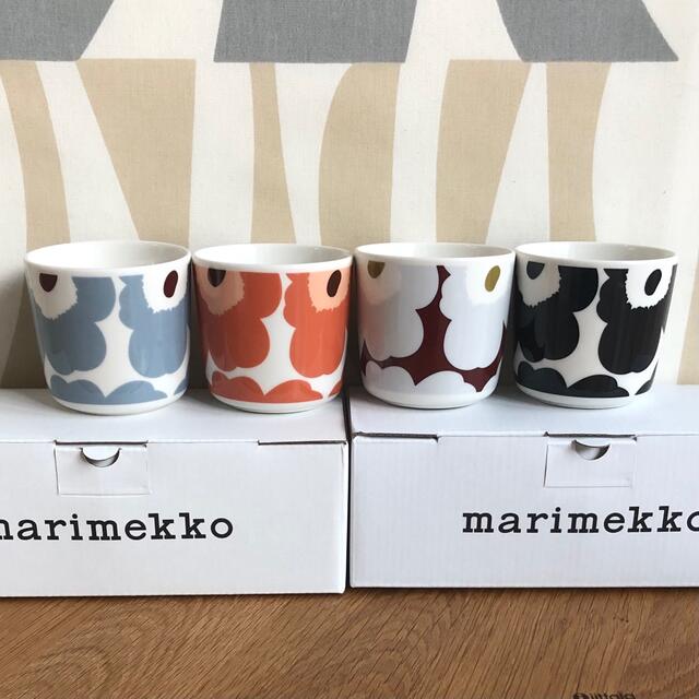 新品 4個 marimekko UNIKKO ウニッコ ラテマグ マグカップ