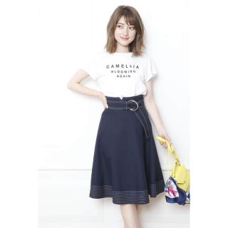 レアスカー】 Apuweiser-riche - 今季新品♡配色ステッチフレア