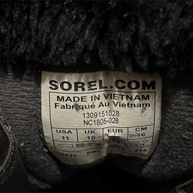 SOREL(ソレル)のソレル SOREL スノーブーツ キッズ 16㎝ ブラック×ライム　used スポーツ/アウトドアのスキー(ブーツ)の商品写真
