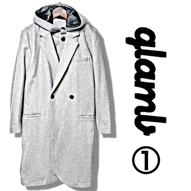 glamb(グラム)の【glamb（グラム）】Hooded chester coat メンズのジャケット/アウター(チェスターコート)の商品写真