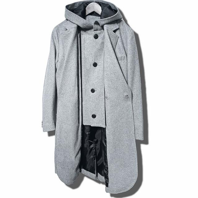 glamb(グラム)の【glamb（グラム）】Hooded chester coat メンズのジャケット/アウター(チェスターコート)の商品写真