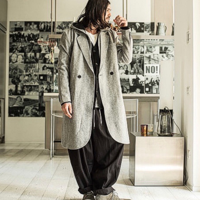 glamb(グラム)の【glamb（グラム）】Hooded chester coat メンズのジャケット/アウター(チェスターコート)の商品写真