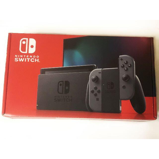 家庭用ゲーム機本体美品 新型 NINTENDO 任天堂 スイッチ Switch グレー 動作確認済