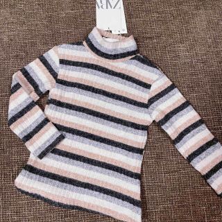 ザラキッズ(ZARA KIDS)のZARA  ボーダーベビーニット　9-12  80   /   しかけ絵本　(ニット/セーター)