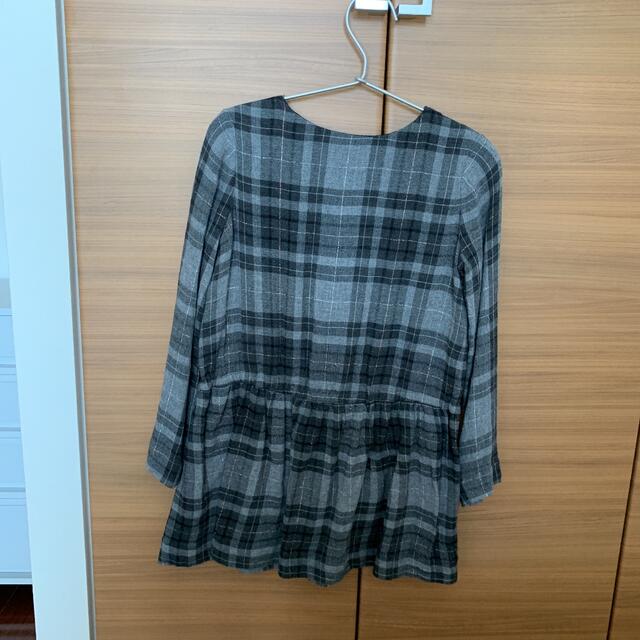 Bonpoint(ボンポワン)のボンポワン　チェックワンピース キッズ/ベビー/マタニティのキッズ服女の子用(90cm~)(ワンピース)の商品写真