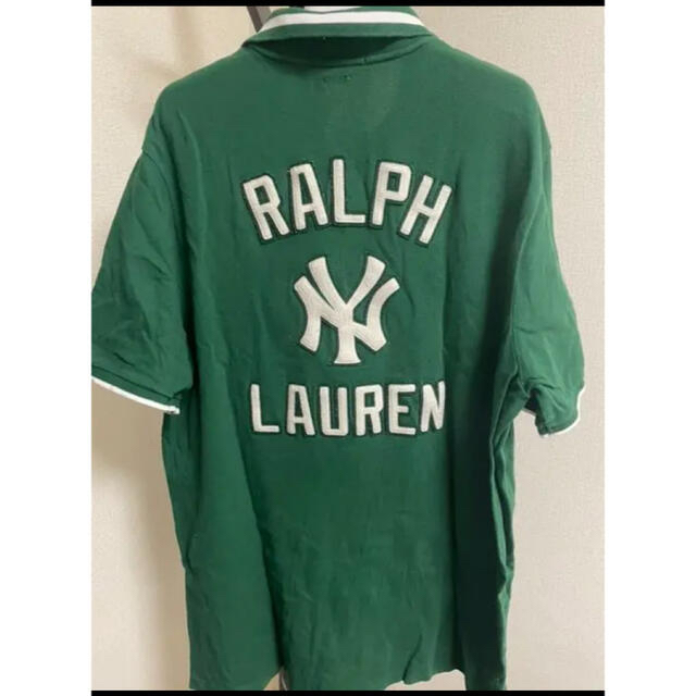 POLO RALPH LAUREN(ポロラルフローレン)の値下げ　ラルフローレン　MLBコラボ　ヤンキース　ポロシャツ　XL メンズのトップス(ポロシャツ)の商品写真