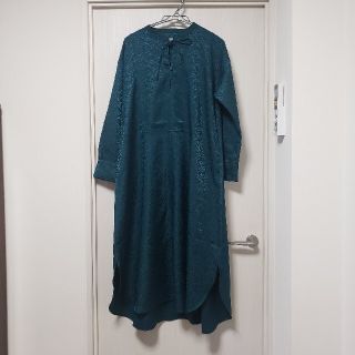 美品★厳選★SHIPSシップス★38size/9号★ジャガードワンピース