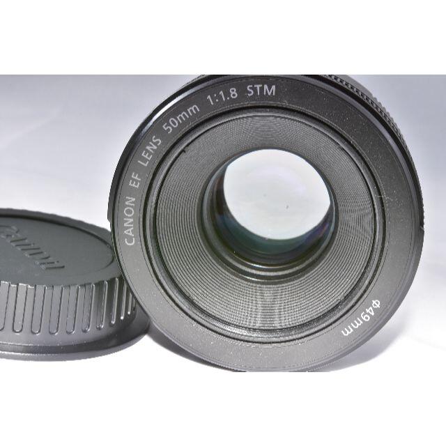 人気販売店 Canon 単焦点レンズ EF50mm F1.8 STM 純正フード付き