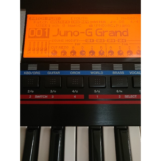 Roland(ローランド)のRoland JUNO-G ジャンク品 楽器の鍵盤楽器(キーボード/シンセサイザー)の商品写真