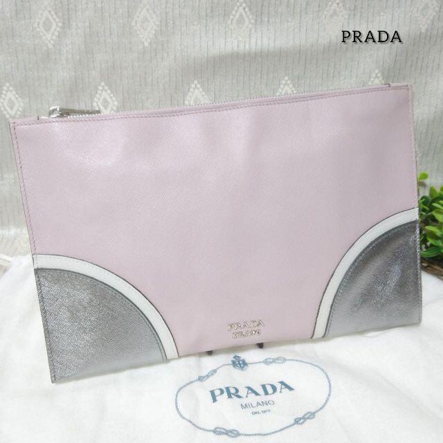 PRADA(プラダ)の新品未使用　PRADA　プラダ　ミニ　クラッチバッグ　サフィアーノ　ルクス レディースのバッグ(クラッチバッグ)の商品写真