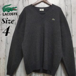 ラコステ(LACOSTE)のLACOSTE　ラコステ　Vネック　ニット　セーター　ラムウール　シルク混合(ニット/セーター)