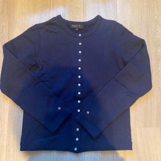 アニエスベー(agnes b.)のagnes b プレッションカーディガン　made in France(カーディガン)