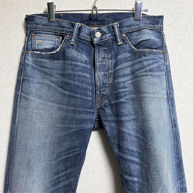 RRL(ダブルアールエル)の極美品★DOUBLE RL RRL 旧式力織機 ストレートレッグ デニムパンツ メンズのパンツ(デニム/ジーンズ)の商品写真